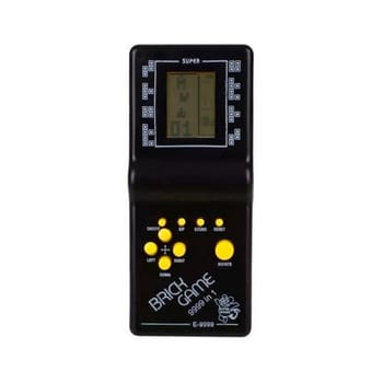 Super Mini Game Jogo 9999 em 1 Portátil A Pilha Estilo Retrô Anos 80 Nostálgico Cor Preto, Amarelo, Azul, Verde, Vermelho E Rosa Com Tetris, Frogger