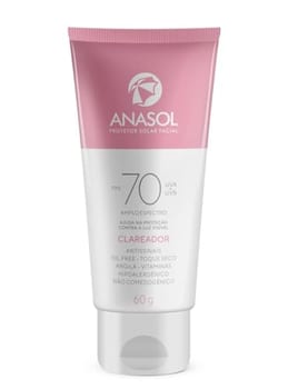 Anasol Protetor Solar Facial FPS 70 Clareador - 60 g