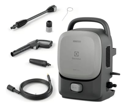 Lavadora De Alta Pressão Electrolux 1600psi 1400w De Potência Com Engate Rápido Easywash Lava Jato Lava Car Qws1600 Cinza