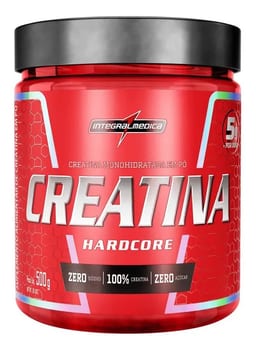 Creatina Hardcore Pote Integralmedica 500g Sem Sabor