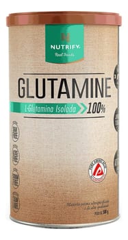 Glutamine L-Glutamina Isolada 100% Sem Sabor 500g Nutrify