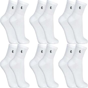 6 Pares Meias Lupo Sport Cano Médio Alto Academia Original