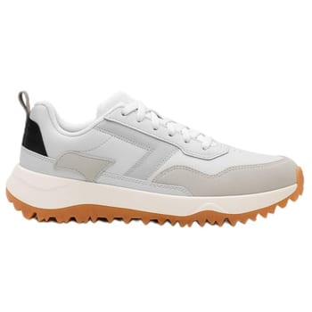 Tênis Sandrini Spryte Masculino Urbano Confortável De Couro (Branco, BR, Adulto, Numérico, 43)