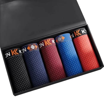 Kit 5 Cuecas Box Boxer Dry Fit Masculina Microfibra Premium