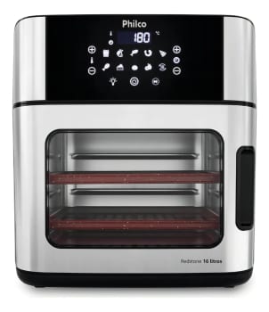 Fritadeira air fryer philco PAF16A 4 em 1 painel digital 16l preto