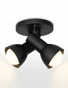 Luminária Spot Duplo Sobrepor Direcionável Teto Parede Bocal Comum E27 Bivolt 127V 220V TELHALED