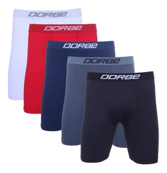 Kit 5 Boxer Long Leg Microfibra Dorbe Longa Adulto Masculina