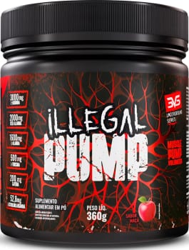 ILLEGAL PUMP Sabor Maçã - Pré Treino Extra Forte Formula Para A Performance Através Da Vasodilatação Avançada