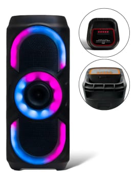 Caixa De Som Bluetooth Potente 50w Rgb Tws Usb Fm Portátil