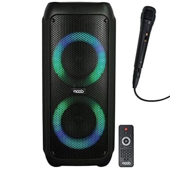 Moob Caixa de Som 400W Urban Com Dois Alto Falantes de 6,5" PMPO Iluminação em LED Bluetooth TWS