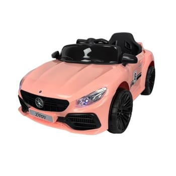 Zippy Toys Carro Elétrico M380 com Controle Remoto 6V, Rosa