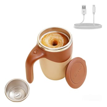 Caneca Mixer Magnética Automática Térmica Recarregável Usb