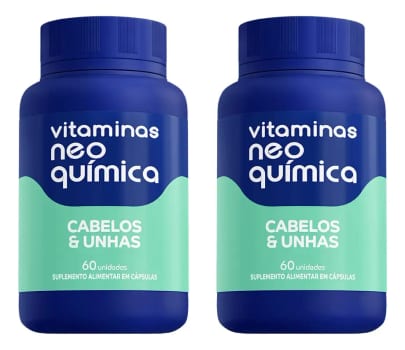 Kit 2 Suplemento Cabelos E Unhas 60 Cápsulas - Neo Química