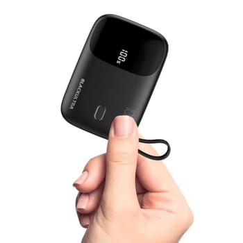 Carregador Portátil 10000mAh com Display LED, Mini Power Bank Rápido 22.5W com PD 3.0 e QC 3.0, USB-C Leve e Compatível com iPhone 16/15/14/13/12/11 e