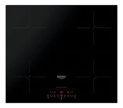 Cooktop de Indução 4 Bocas Dako Supreme Preto com Trava de Segurança 220V