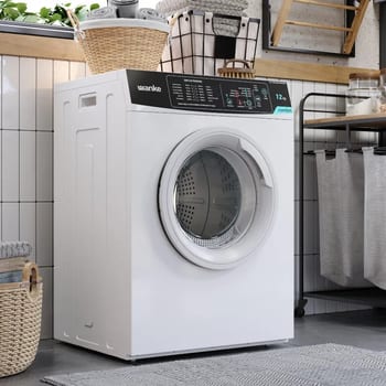 Secadora De Roupa De Piso Wanke 12kg Comfort 12 Programas Branco Promo Wave