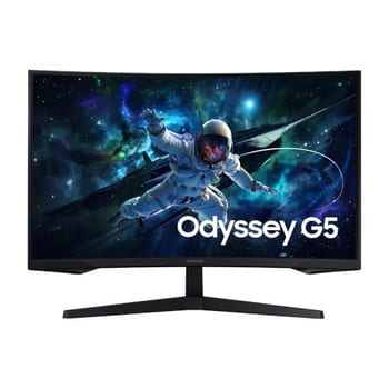 Monitor Gamer Samsung Odyssey G5 32, Resolução QHD, Taxa de atualização de 165Hz & 1ms de tempo de resposta (MPRT), Curvatura com 1000R, HDR 10, AMD