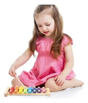 Xilofone Infantil C/ 8 Notas Colorido