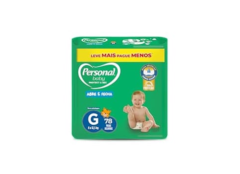 Fralda Personal Baby Protect & Sec Grande Promo - 78 Unidades