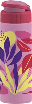 TIBA Garrafa Squeeze Roma Decorada Rosa 700 ml