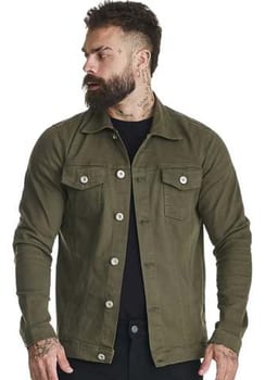 Jaqueta Jeans Masculina 4 Bolsos De Qualidade Esporte Fino