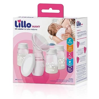 KIT COLETOR DE LEITE MATERNO LILLO MAMY