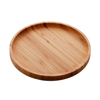 LYOR - Bandeja de Bambu Round 20cm - Mesa Posta - Organização - Utensílios de Cozinha - Enxoval - Decoração - Petisqueira - Utilidades Domésticas