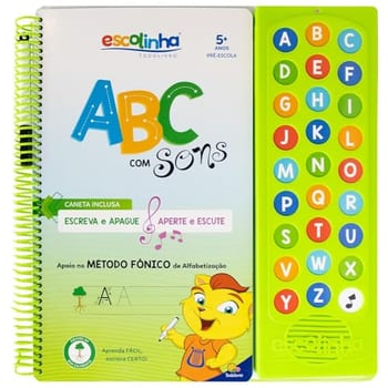 Escute e Aprenda! Escreva Apague ABC com Sons (Escolinha Todolivro)