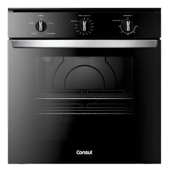 Forno de Embutir Elétrico Consul 84L Preto com Grill - COB84BE