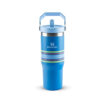 Stanley Tumbler Térmico Flip Straw Varsity Azure Stripes | 887 ML
