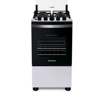 Fogão 4 Bocas Acendimento Automático Clean Bfo4nbb Brastemp Cor Branco