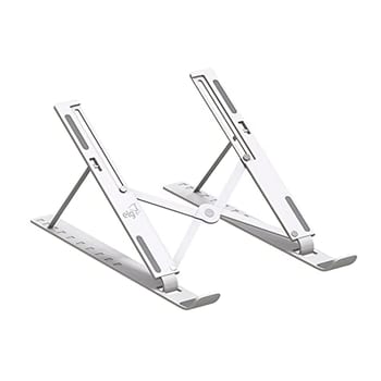 Suporte de Mesa Portátil para Notebook/Laptop de 10" a 17,3", 10 Níveis de Regulagem, Dobrável, Inclui Bolsa de Transporte, Branco, NTB8520W, ELG