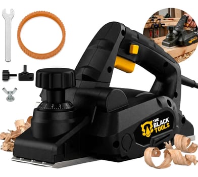 Plaina Elétrica Manual Para Madeira Bfp780 The Black Tools 780w 16500rpm