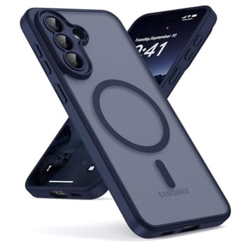 Capa Magnética para Samsung Galaxy A57 5G, Compatível com Magsafe, Proteção Contra Quedas de Nível Militar, Capa Translúcida Fosco com Sensação de