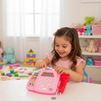 Caixa Registradora Infantil Mercadinho Com Luz Som Presente