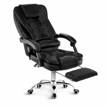 Cadeira de Escritório Presidente - Cadeira home office, com apoio para os pés, encosto ajustável