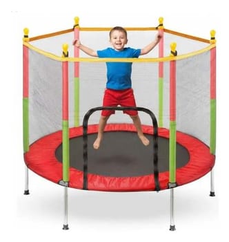 Pula Pula Cama Elástica Trampolim Infantil 1,4m Reforçado