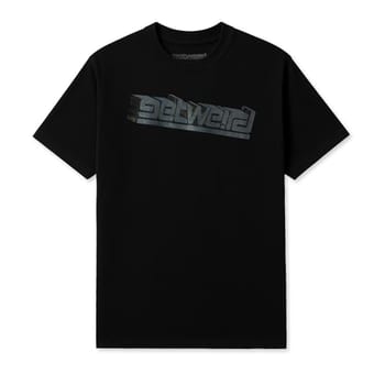 Get Weird Camiseta Block Tilt, camiseta urbana estampada descolada para homens, mulheres, unissex, Preto, GG