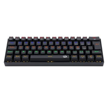 Redragon TECLADO GAMER MECANICO LAKSHMI RAINBOW PRETO SWITCH MARROM ABNT2