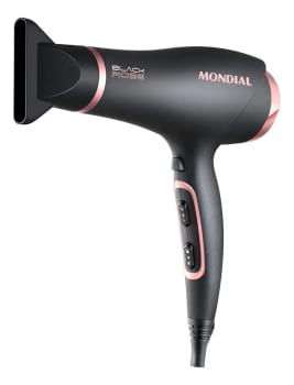 Secador De Cabelos Mondial 2200w Sc-37-bi Preto/golden Rose