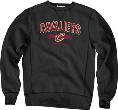 Blue 84 Moletom padrão NBA oficialmente licenciado com gola redonda de lã lixada cor alternativa