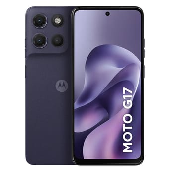 Smartphone Motorola Moto G17 4g - 256gb 12gb (4gb Ram + 8gb Ram Boost), Camera 50mp Sony Lytia 600, Tela Fhd+ 60hz, Bateria 5200 Mah - Roxo