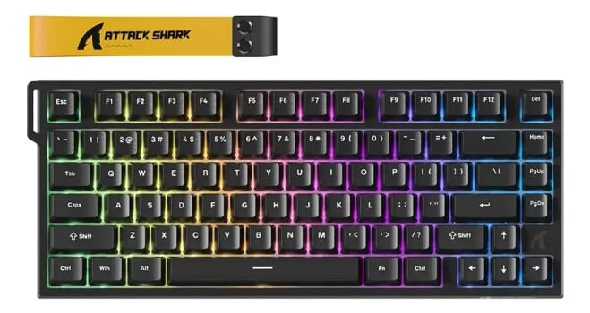 Teclado Mecânico Attack Shark R82he 8000hz Gamer