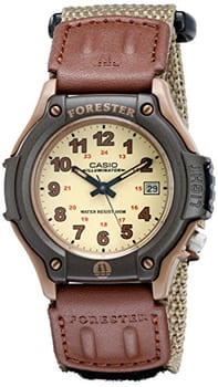 Casio Relógio esportivo masculino pulseira de nylon de quartzo, bege, 20 (modelo: FT500WC-5BVCF)