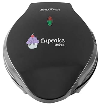 Britânia Cupcake, Cupcake Maker 3, 7 Cupcakes, Preto, 220v, Classico Plastico e metal