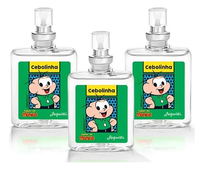 Kit 3 Perfume Infantil Cebolinha Jequiti 25ml Turma Da Monica