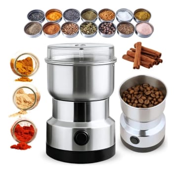 Moedor De Café Elétrico Multifuncional Inox Grãos Temperos