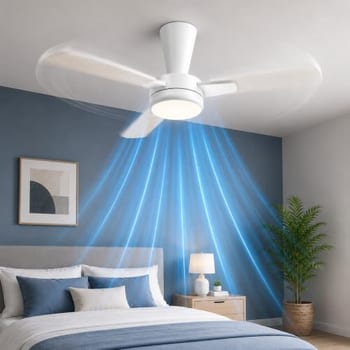 Airwit Ventilador de Teto 104 cm Bivolt Branco com Controle Remoto