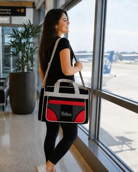 Bolsa De Viagem Sacola De Viagem Alça Tira Colo Travel Bag Cor Vermelho Cor