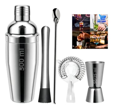 Coqueteleira Bar Man Profissional Inox Drink Caipirinha Bar Cor Prateado - SAYONARA